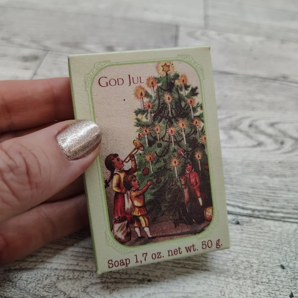 Victoria Swedish God Jul Soap • Christmas Bar • Made‎ in Sweden • New in Box